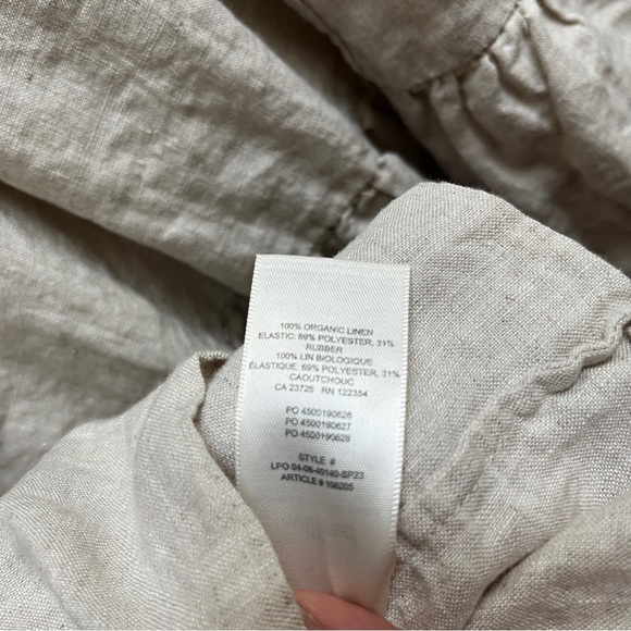 Wilfred Aritzia Tempest Linen Mini Smock Long Sleeve Dress Sz M - Picture 6 of 10